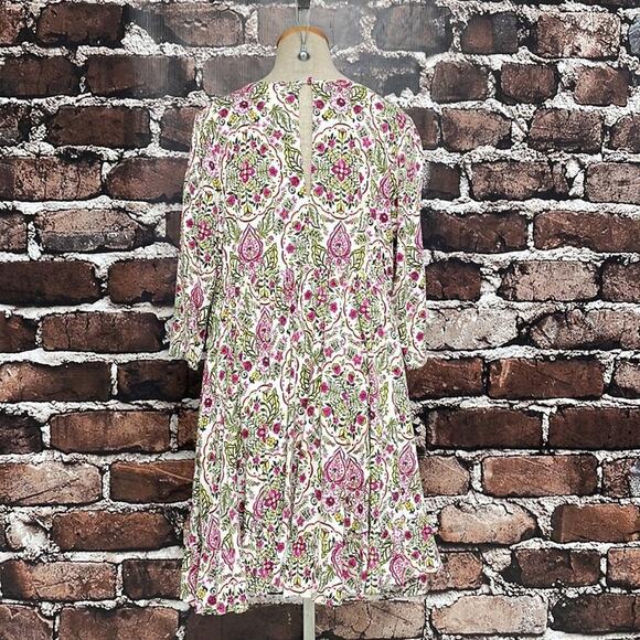 Torrid Dress Floral Keyhole Flowy White Pink Size 1X - Picture 7 of 15